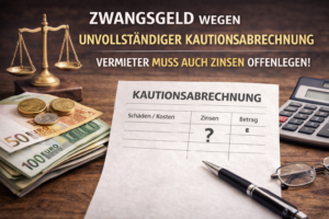 Zwangsgeld wegen unzureichender Kautionsabrechnung – warum „irgendwie abrechnen“ nicht genügt (AG Leipzig, Beschl. v. 18.11.2025 – 168 C 5009/24)